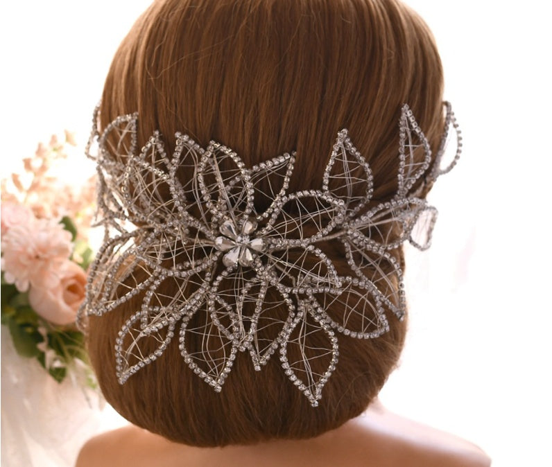 Temperament Bridal Knot Wedding Headwear Handmade Rhinestone Jewelry