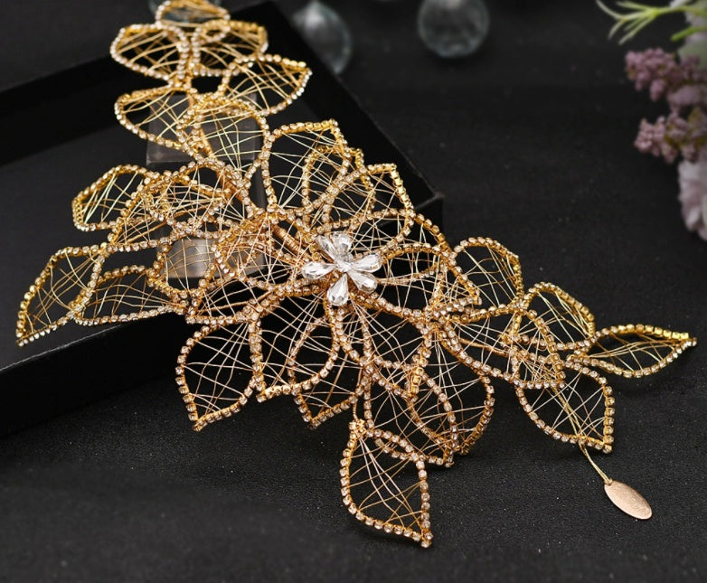 Temperament Bridal Knot Wedding Headwear Handmade Rhinestone Jewelry