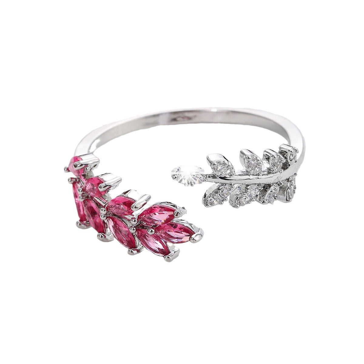 Simple Fashion Creative Leaf Wheat Ring