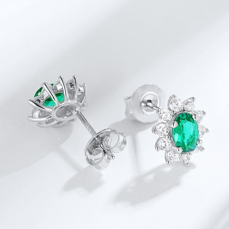 Women Minority Design Jewelry S925 Silver Stud Earrings