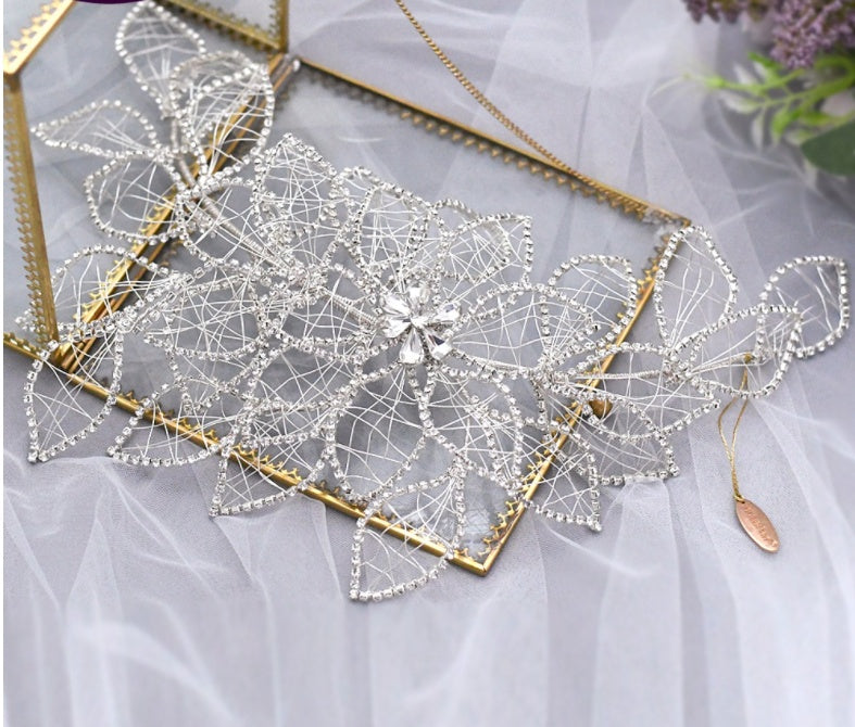 Temperament Bridal Knot Wedding Headwear Handmade Rhinestone Jewelry