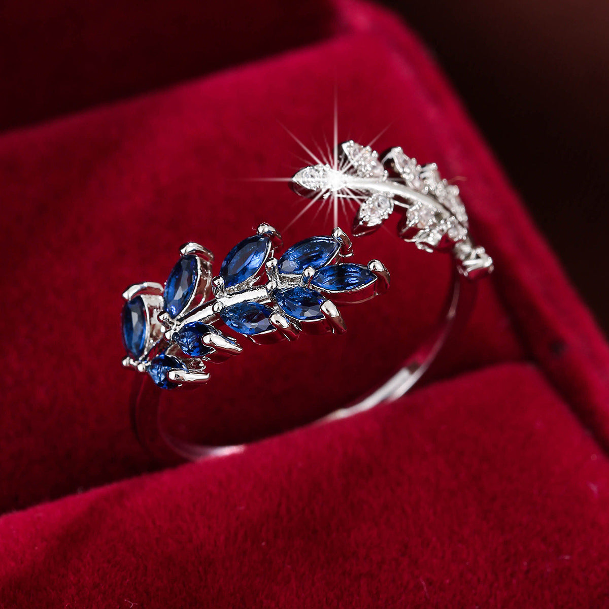 Simple Fashion Creative Leaf Wheat Ring