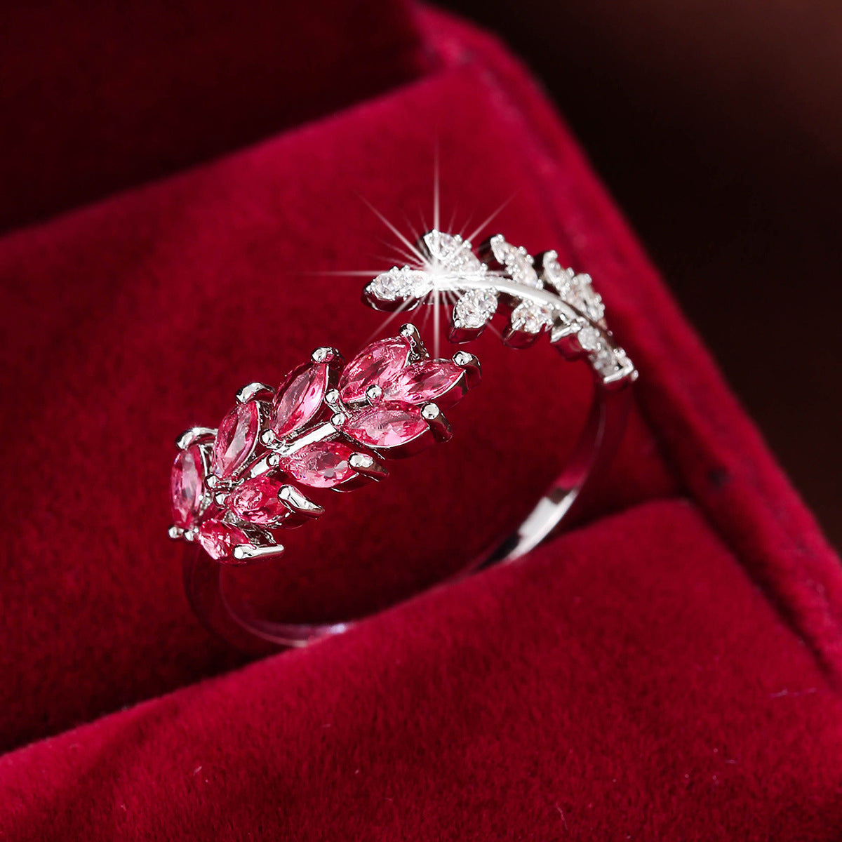 Simple Fashion Creative Leaf Wheat Ring